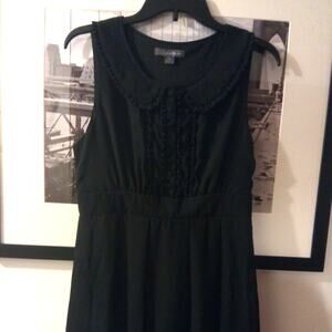 Twenty One black Sleeveless DRESS Ruffled Bodice sz 1